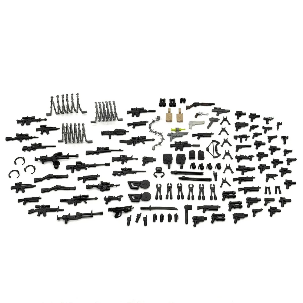 LEGO Mega Construx Military Weapons Accessories Lot Guns Rifles Barbed Wire